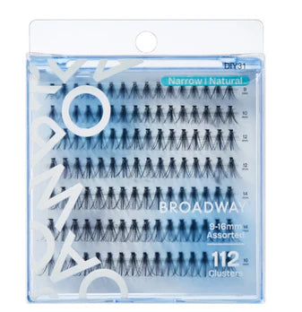 Broadway Wide Narrow Lashes – DIY Customizable Extensions (70–140 pcs) – DIY31 - ANNS BEAUTY SUPPLY